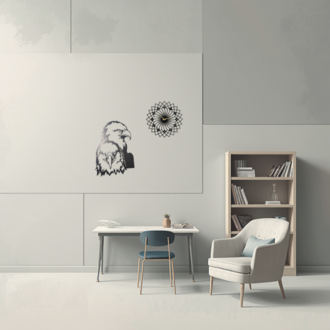 Kartal Dekoratif Metal Tablo 