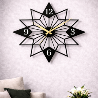 Dekoratif Metal Kesim Saat model 6