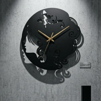 Dekoratif Metal Kesim Saat model 23