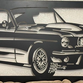 MUSTANG ARAÇ DUVAR DEKORASYON METAL TABLO