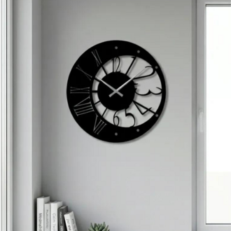 Dekoratif Metal Kesim Saat model 22