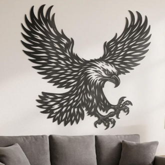 Kartal Model 2 Dekorasyon Metal Tablo