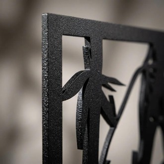 DEKORATİF BAMBU DESENLİ METAL TABLO