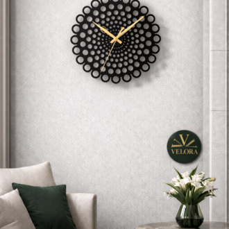 Dekoratif Metal Kesim Saat model 1