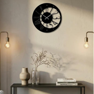 Dekoratif Metal Kesim Saat model 22