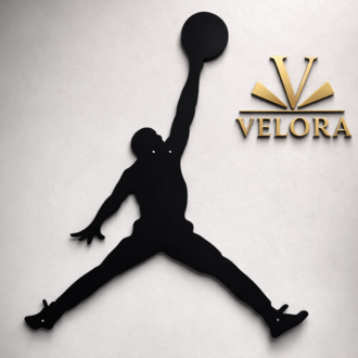 Basketci Sliüet Dekoratif Metal Tablo