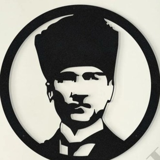 Atatürk Portre Dekoratif Metal duvar Tablo