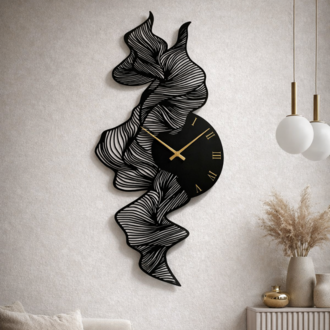 Dekoratif Metal Kesim Saat model 12
