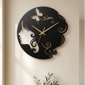 Dekoratif Metal Kesim Saat model 23