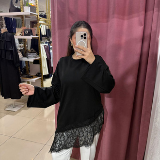 Dantel detaylı bluz