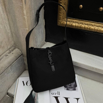 Yves Saint Laurent Süet Çanta - Siyah