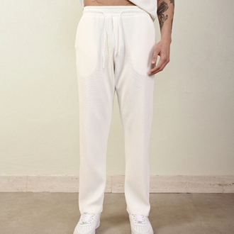 OVERSİZE FİTLLİ JOGGER / BEYAZ