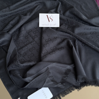 GUCCI YÜN İPEK ŞAL SİYAH