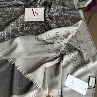 GUCCI YÜN İPEK ŞAL GRİ