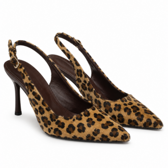 Leopar Slingback Stiletto
