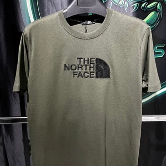 The North Face Haki Premium Bisiklet Yaka Tshirt