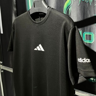 Adidas Siyah Premium Bisiklet Yaka Tshirt