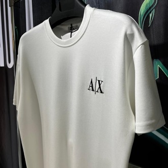 Armani Exchange Beyaz Premium Bisiklet Yaka Tshirt