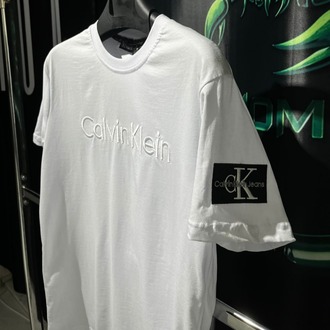 Calvin Klein Beyaz Premium Bisiklet Yaka Tshirt