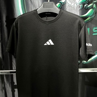 Adidas Siyah Premium Bisiklet Yaka Tshirt