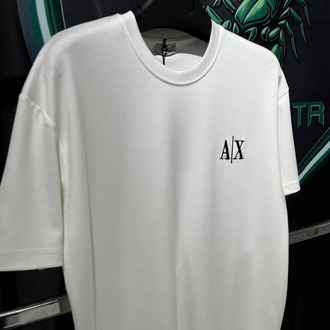 Armani Exchange Beyaz Premium Bisiklet Yaka Tshirt
