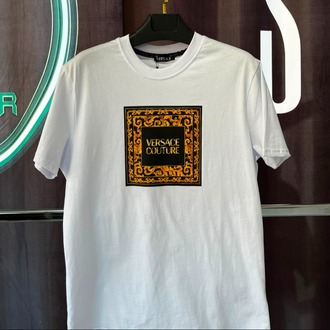 Versace Couture Beyaz Premium Bisiklet Yaka T-Shirt