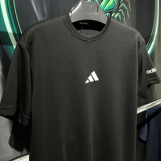 Adidas Siyah Premium Bisiklet Yaka Tshirt