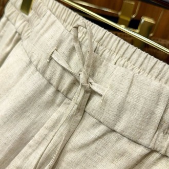 Zegna Linen Drawstring Trousers