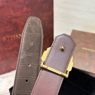 Stefano Ricci Eagle Buckle Crocodile Belt