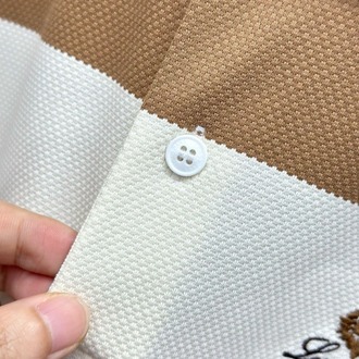 Loro Piana Striped Cotton Knit Polo