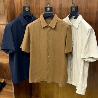 Zegna Linen Short-Sleeve Shirt