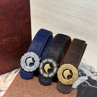 Stefano Ricci Eagle Buckle Crocodile Belt