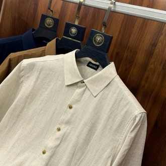 Zegna Linen Short-Sleeve Shirt