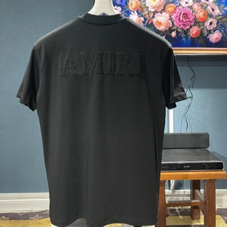 Amiri Siyah nakış detaylı Tshirt