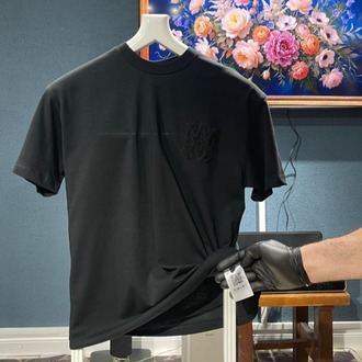 Amiri Siyah nakış detaylı Tshirt