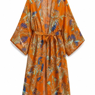 Solar Botanik Saf İpek Kimono