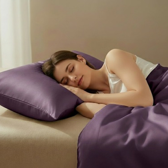 %100 Mulberry İpek Yastık Kılıfı, Mor
