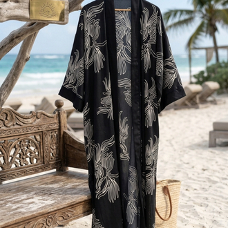 Anemone Saf İpek Kimono