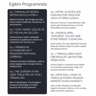 Malzeme kimyası ve tırnak anatomisi - online eğitim