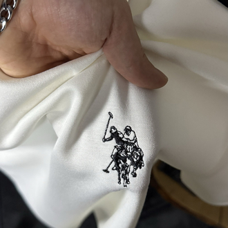 U.S. Polo Assn. Nakış Arma Oversize T-shirt (beyaz) 