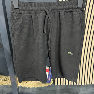 Lacoste Mesh Kumaş Şort Takım (siyah)