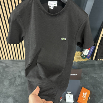 Lacoste Mesh Kumaş Şort Takım (siyah)