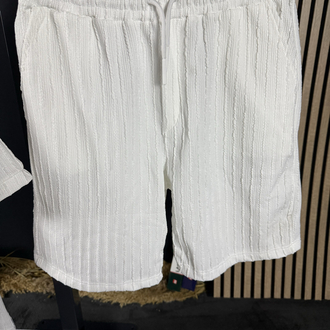 Lacoste Fitilli Şort Takım (beyaz)