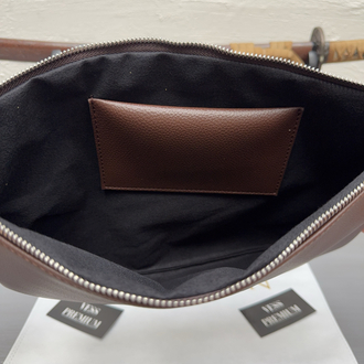 Vess Macbook Hand Bag - Brown