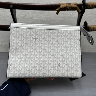 Goyard Clutch Bag - White