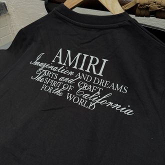 Amiri Signature Script Graphic TShirt - Black