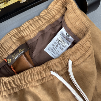 Loro Piana Suede Jogger - Caramel