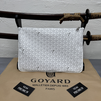 Goyard Senat GM Macbook Bag - White