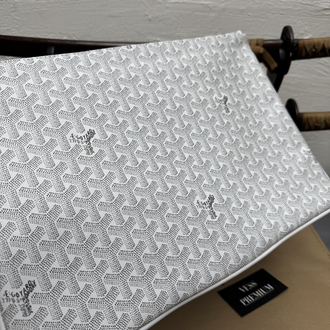 Goyard Senat GM Macbook Bag - White