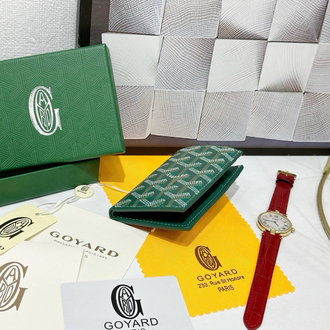 Imported | Ithal Goyard Pocket Organizer - Green